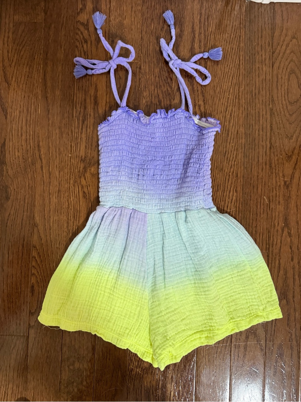 Flowers by Zoe Ombre Smocked Toddler Girl Romper